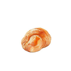Fototapeta premium Watercolor bakery element isolated on transparent background