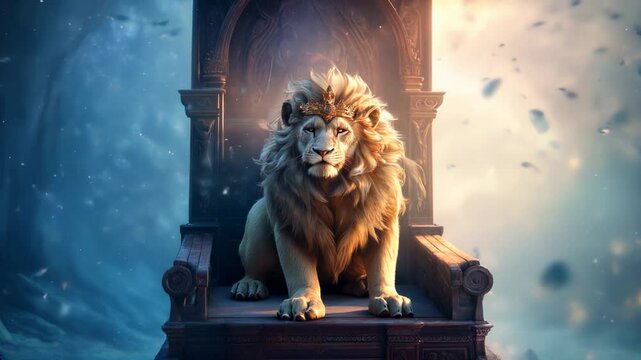 lion crown christian concept art