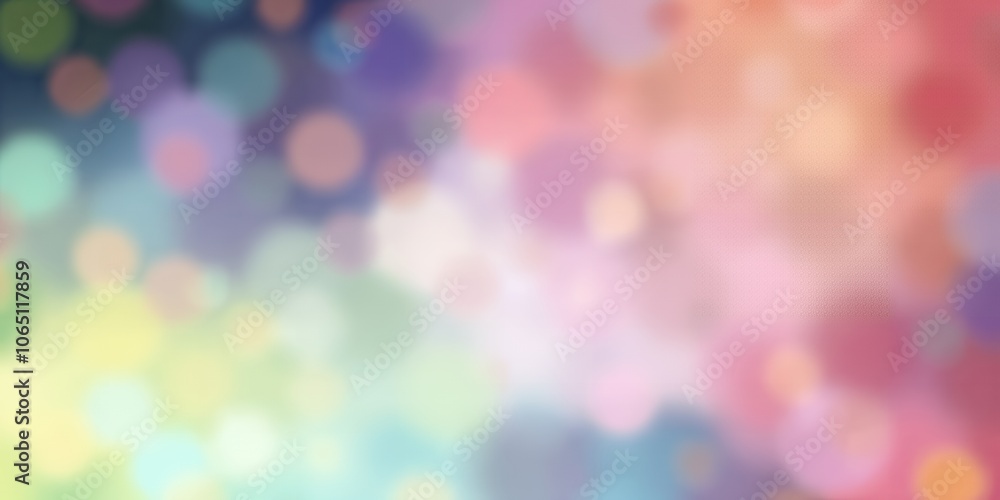 Poster abstract background with colorful bokeh.