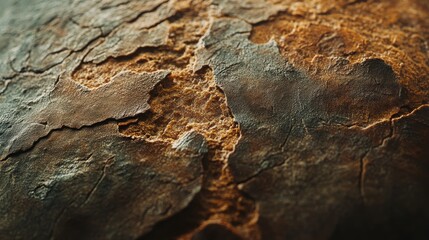 Obraz premium A close-up view of dry, cracked earth showcases intricate natural patterns. The rich colors and textures highlight the beauty of arid landscapes, evoking a sense of resilience and life.