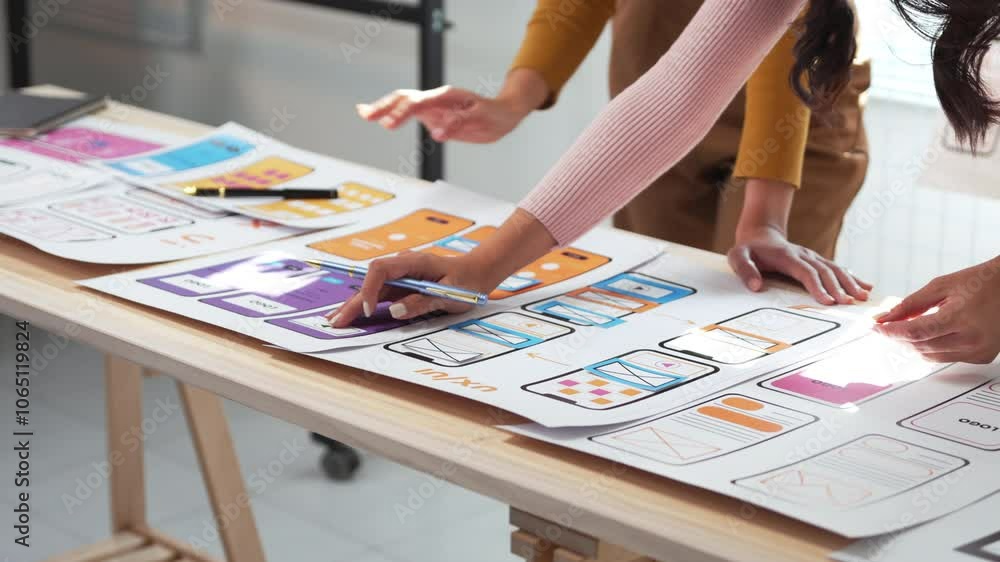 Aufkleber collaboration among ux designers drives the development of an innovative app project, enhancing user