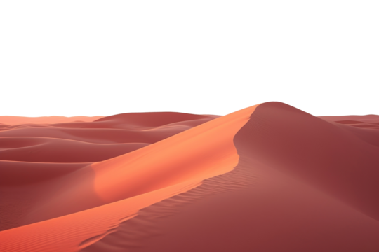 PNG white dunes at sunset on the desert