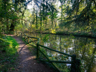 The Monza park at October