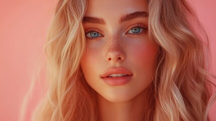 Naklejka premium The Portrait of a Woman