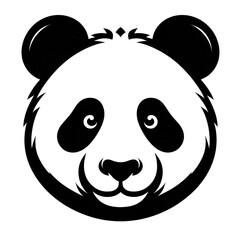 Minimalist panda Vector Art