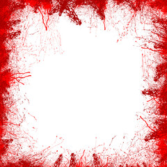 Fototapeta premium Red Paint Splash Frame