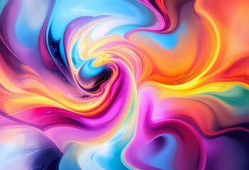 Obraz premium Swirling Cosmic Energy Abstract