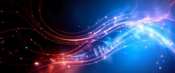 Obraz premium Abstract Data Flow - Digital Energy