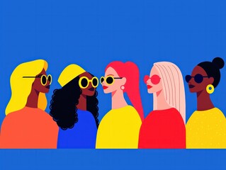 Diverse Women Showcase Unique Styles and Vibrant Fashion Choices