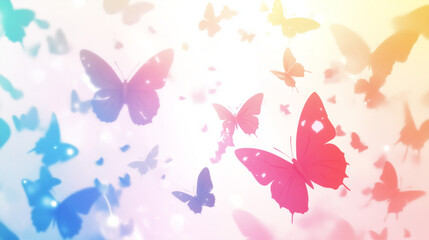 Fototapeta premium pattern with butterflies