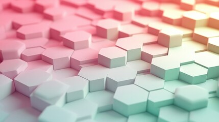 Obraz premium Abstract Hexagonal Patterns: A clean and modern abstract