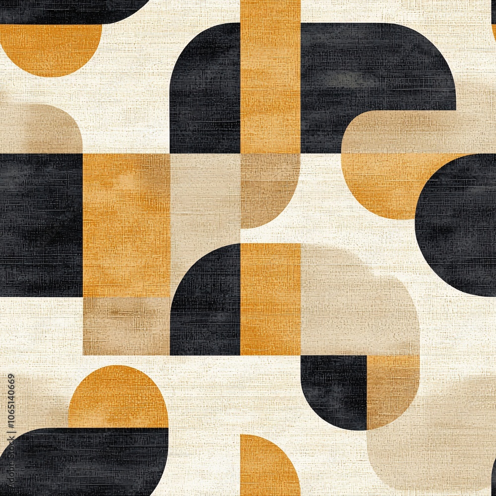 Poster colorful seamless block pattern design for textiles