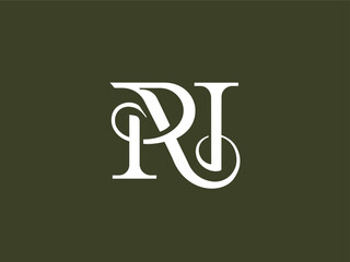NR classic and unique modern serif letter monogram logo. Formed by two letters that are neatly connected with an organic touch. A perfect logo for personal brands, wedding monograms, fashion, etc.