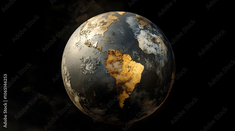 Poster 3d digital globe rendering showing carbon hotspots diminishing towards net zero emissions