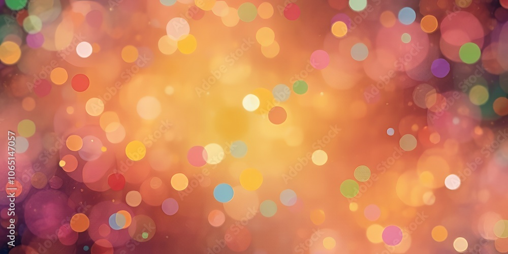 Poster abstract background with colorful bokeh.