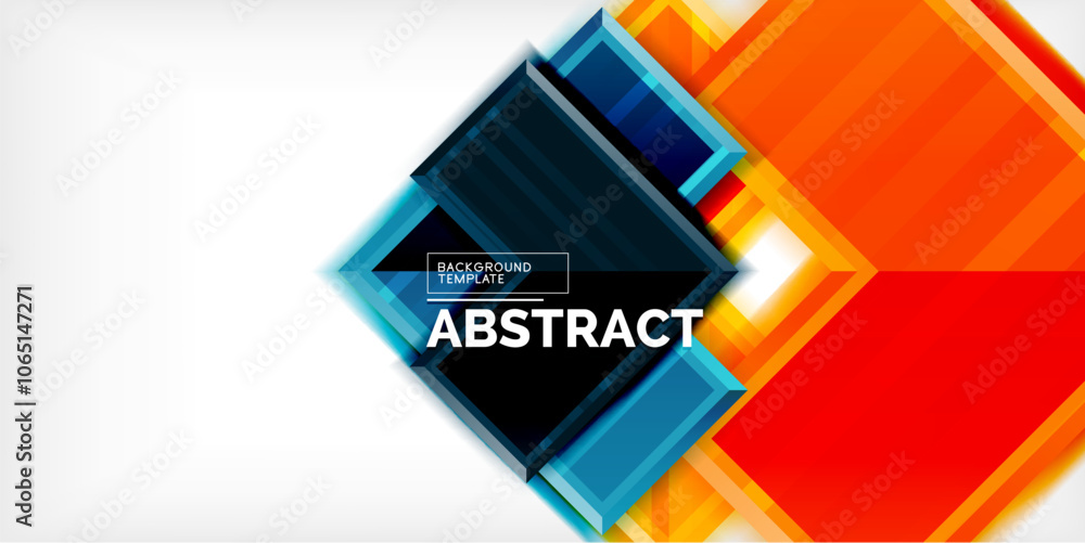 Aufkleber Arrow symbols created with 3d effects and line texture geometric abstract background