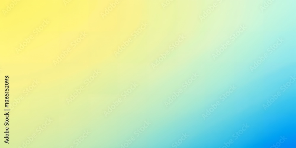 Poster a smooth gradient background transitioning from yellow to blue.