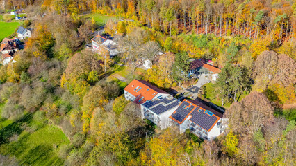 Seminarzentrum Rückersbach im Spessart aus der Luft fotografiert