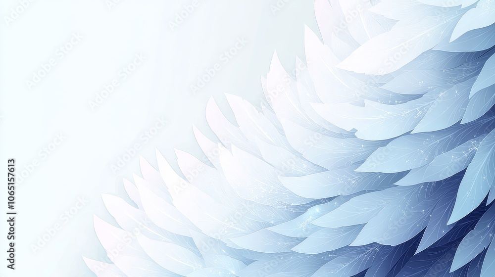Aufkleber create stunning digital art with layered leaf patterns for modern design projects