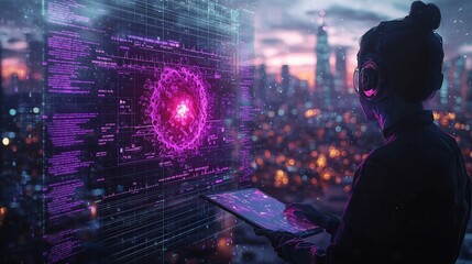 Naklejka premium Explore the Health Risks Associated with Emerging Technologies in Our Digital Age