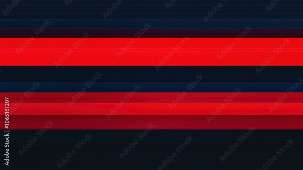 Aufkleber abstract composition of layered red and dark blue stripes creating a modern visual effect.