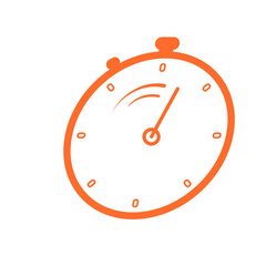 flat stopwatch icon