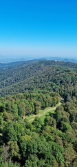 Fototapeta premium View from the viewpoint at the top of Sljeme towards the northeast