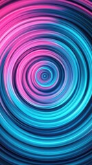 Naklejka premium A vibrant swirl of pink and blue flowing curves creates a dreamy abstract background.