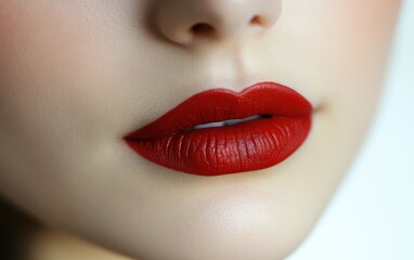 Fototapeta premium lips on a white background