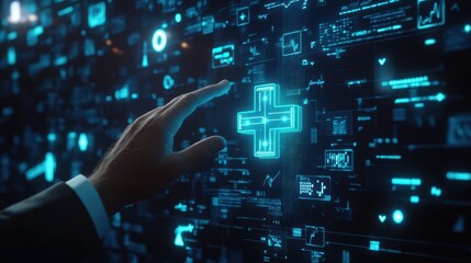 The Hand Interacting with Display