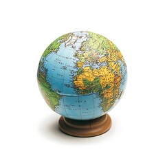Isolated Globe on White Background for Stock Use