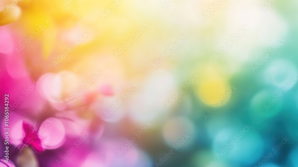 Poster abstract colorful bokeh background