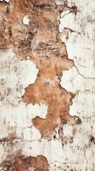 Obraz premium Textured golden wall with peeling paint, showcasing a distressed and artistic aesthetic.
