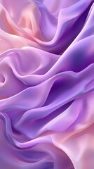 Obraz premium A vibrant abstract background featuring flowing waves in shades of purple, creating a sense of calm and elegance.