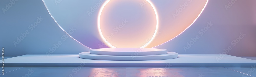 Poster podium background 3d light tech stage future platform game abstract. podium 3d background technology