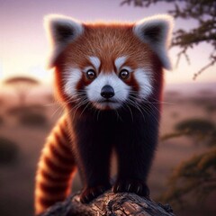 Fototapeta premium Roter Pandabär Portrait