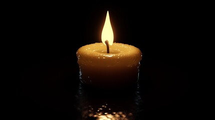 A realistic image depicting flickering flames in the darkness, on the brink of extinguishing. Delicate flames dance in the final radiance, creating an atmosphere of tension and anticipation