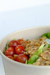 walnuts tomato blue cheese salad