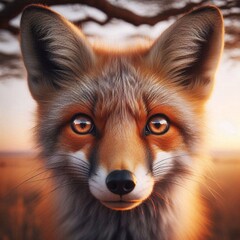 Obraz premium Fuchs Portrait