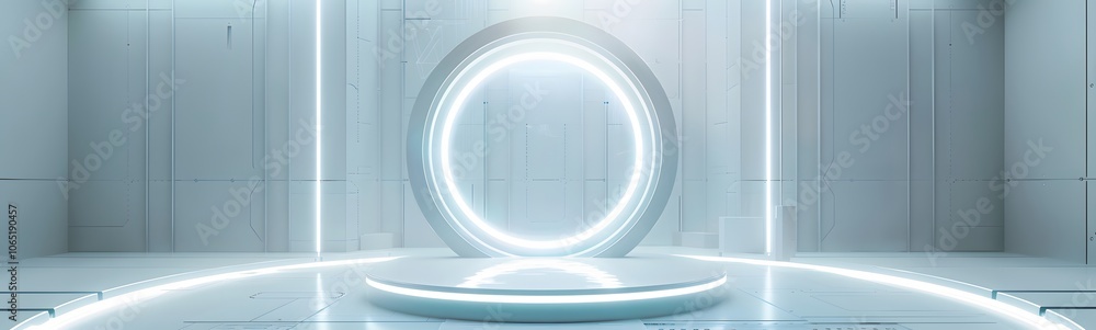 Poster podium background 3d light tech stage future platform game abstract. podium 3d background technology