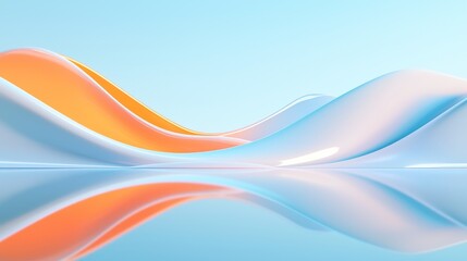 Obraz premium Create stunning abstract landscapes with smooth curves and vibrant colors to enhance visual appeal