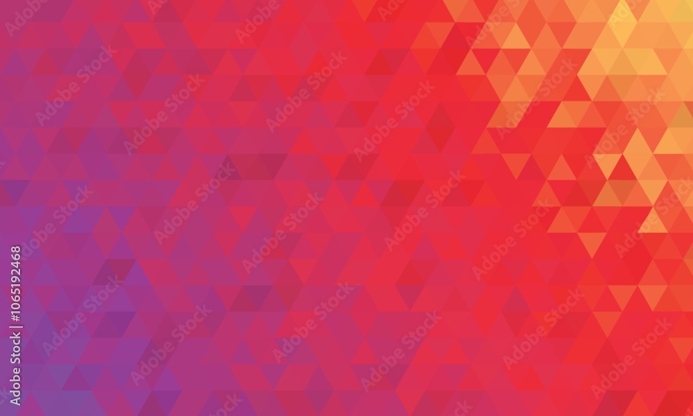 Poster purple orange gradient style low polygonal shape abstract origami background for your business use