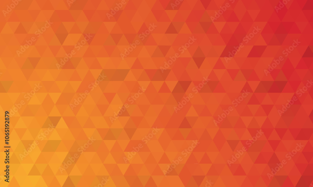 Poster orange gradient style low polygonal shape abstract origami background for your business use