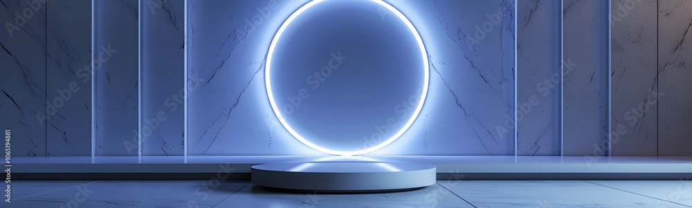 Poster podium background 3d light tech stage future platform game abstract. podium 3d background technology
