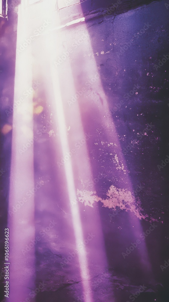 Aufkleber abstract image featuring vibrant purple and gold streaks with soft bokeh effects, creating a dynamic