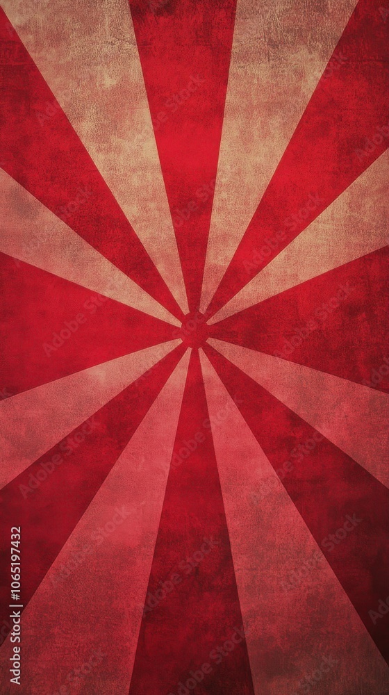 Poster A vibrant red starburst pattern radiates with intense light and energy, creating a captivating visual impact.