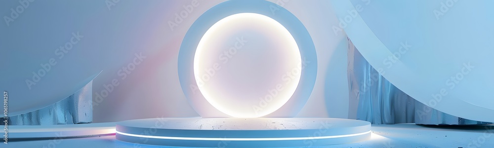 Poster podium background 3d light tech stage future platform game abstract. podium 3d background technology