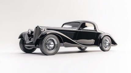 A stylish coupe positioned on a white surface, capturing its elegance and modern features for marketing materials.