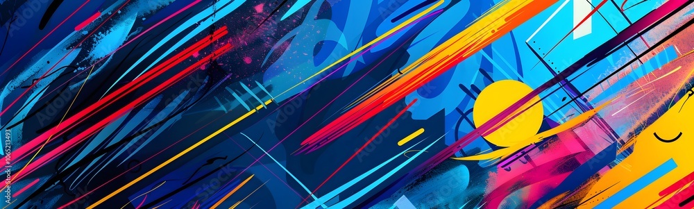 Poster background color abstract design stripe pattern line graphic retro blue. texture abstract color back