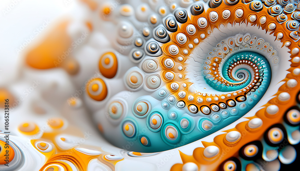 Poster explore the intricate swirls of a macro shot capturing wildlife patterns in nature